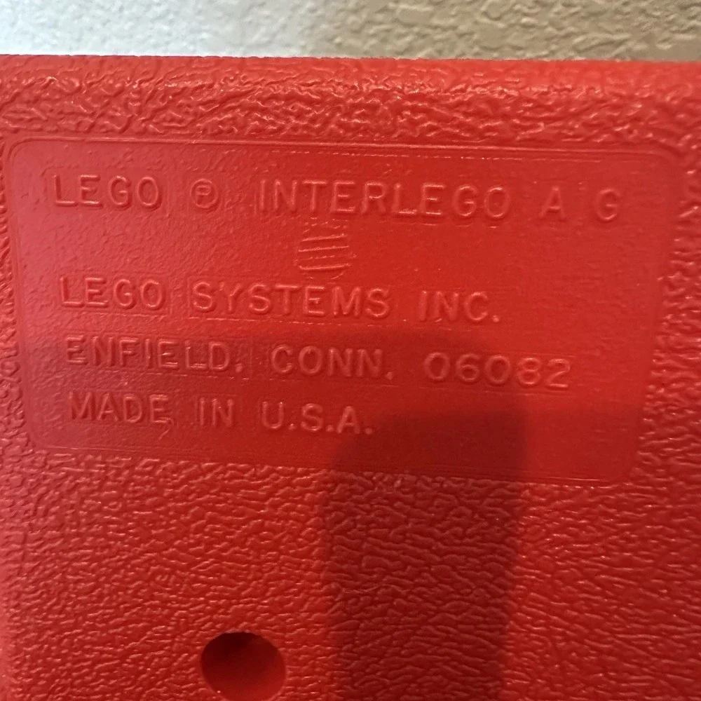 Vintage 1980s Red Lego Carry Case Storage Container Made In USA Pencil Case